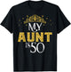 My Aunt is 50 Years Old Happy 50th Birthday Girl Women T-Shirt - T-Shirt | Black