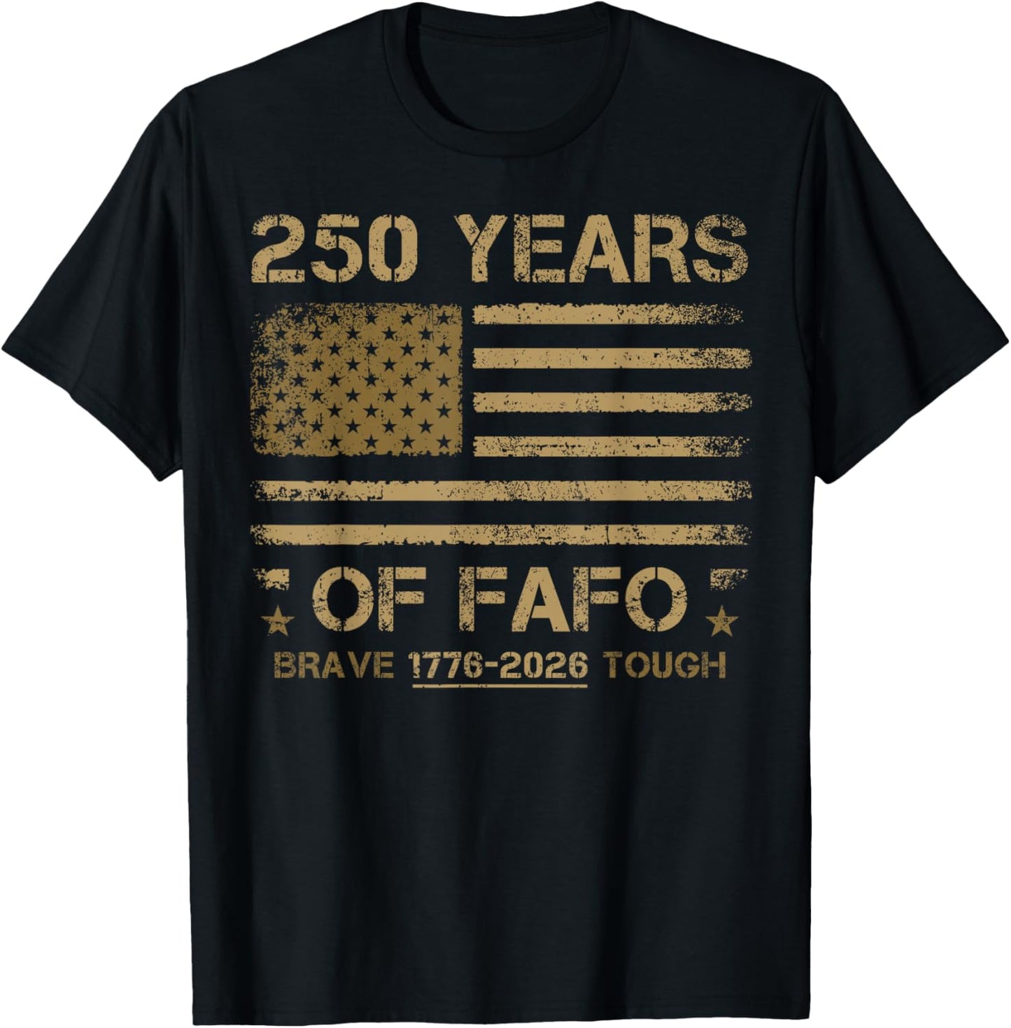 FAFO Flag Rugged T-Shirt - T-Shirt | Black