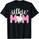 Silkie Chicken Mom Leopard Silkie Chicken Lover T-Shirt - T-Shirt | Black
