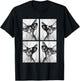 Sphynx Cats with Hearts Sunglasses Funny Valentine's Day T-Shirt - T-Shirt | Black