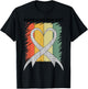 Rare Disease Day Rare Disease Awareness Heart Retro Vintage T-Shirt - T-Shirt | Black