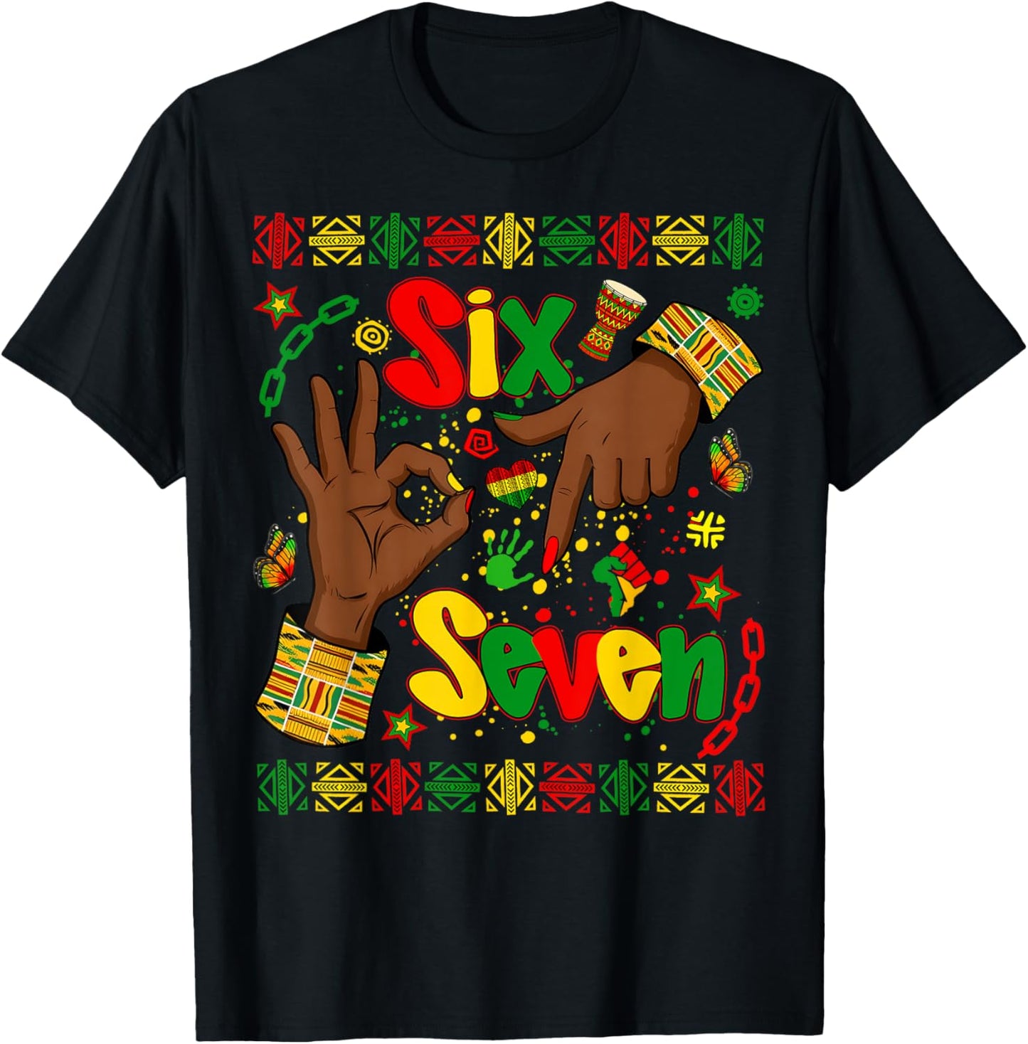 Black History Month 67 Six Seven Meme African American T-Shirt - T-Shirt | Black