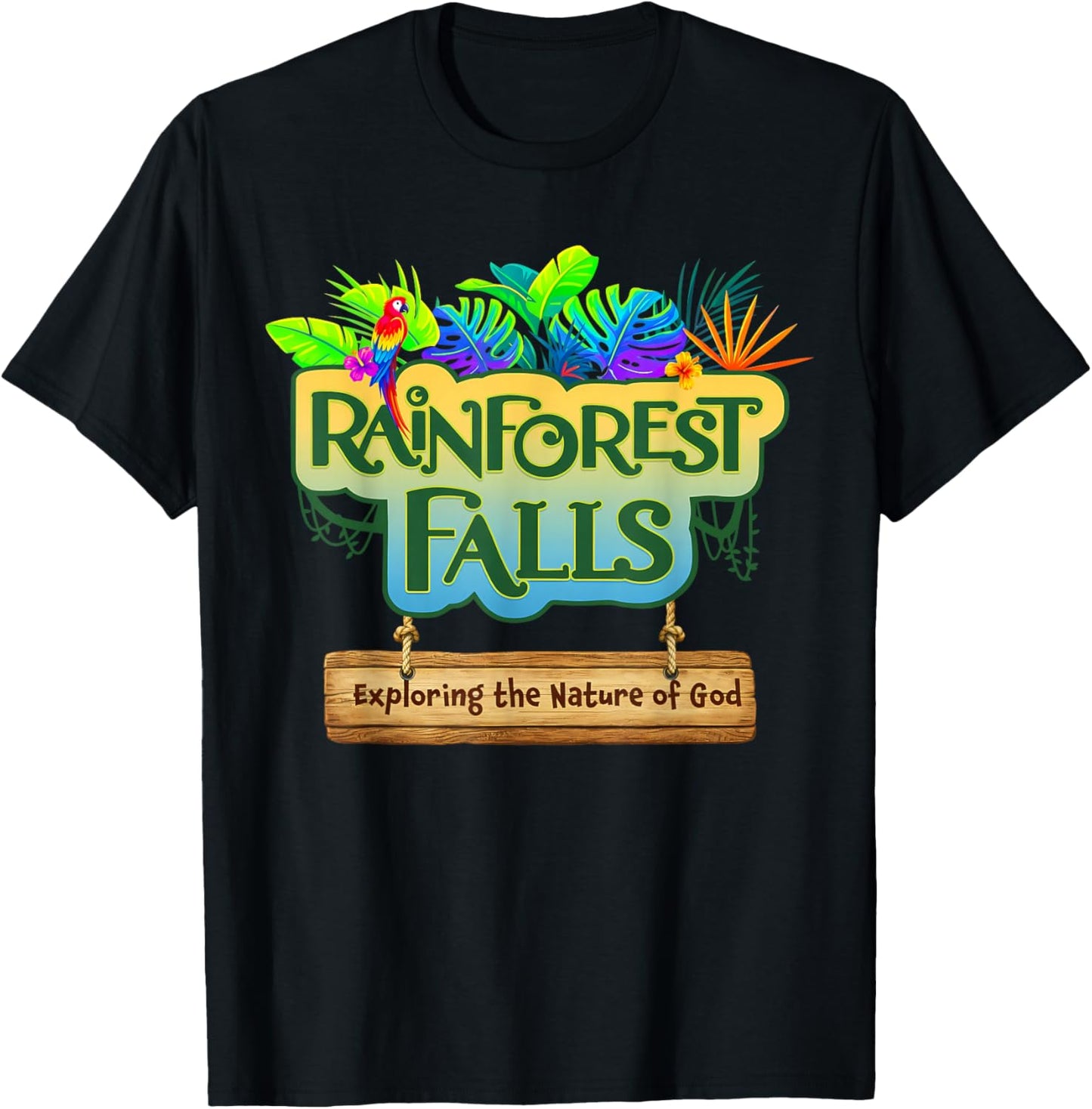 Rainforest Falls Exploring The Nature of God VBS 2026 T-Shirt - T-Shirt | Black