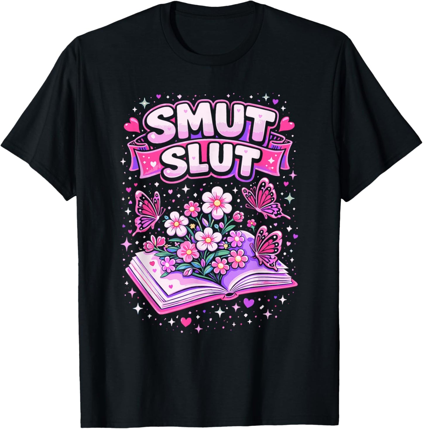 Smut Slut Book Clubs Provocative Literature Reader T-Shirt - T-Shirt | Black