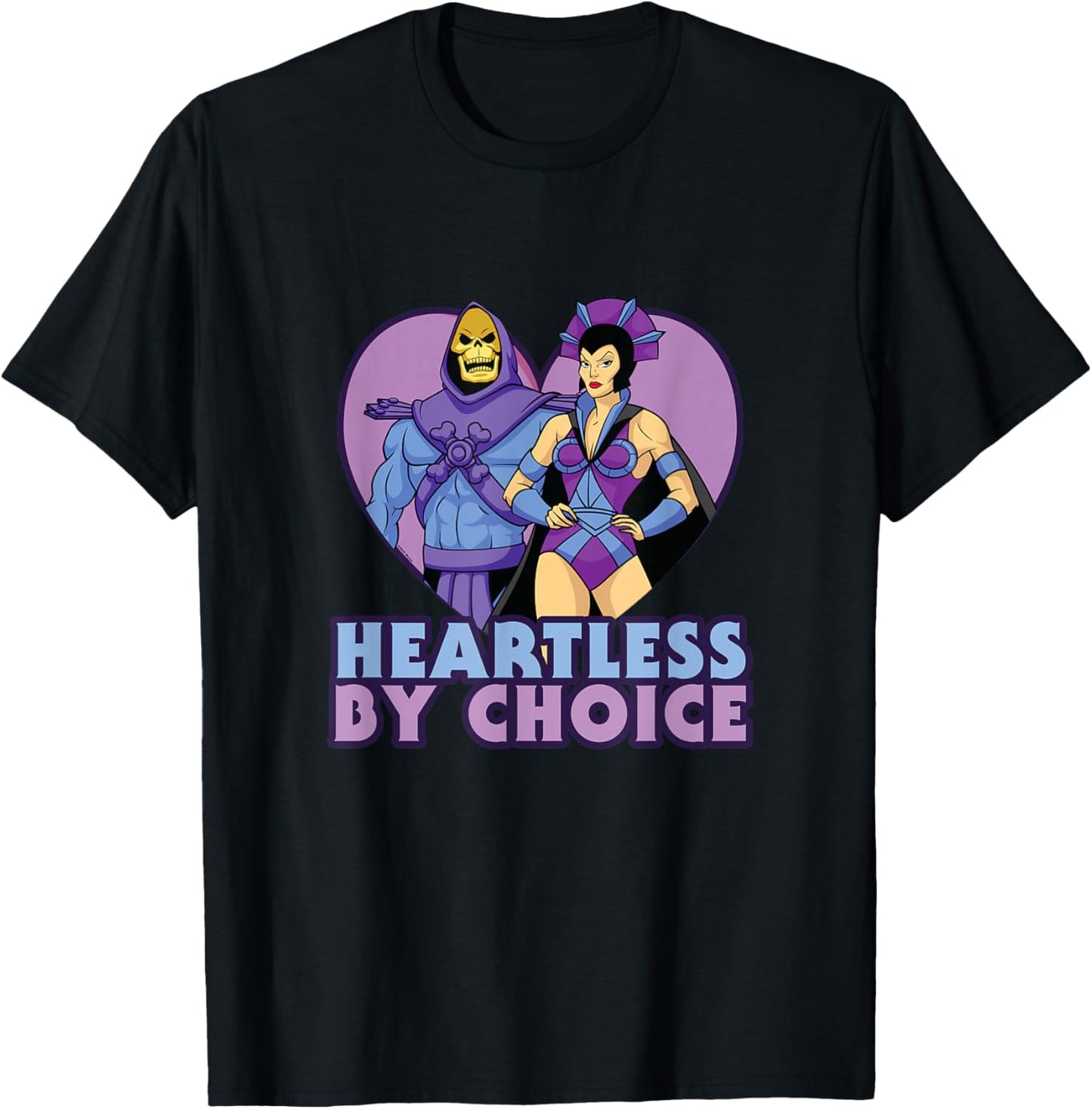Masters of The Universe Valentine's Day Heartless by Choice T-Shirt - T-Shirt | Black
