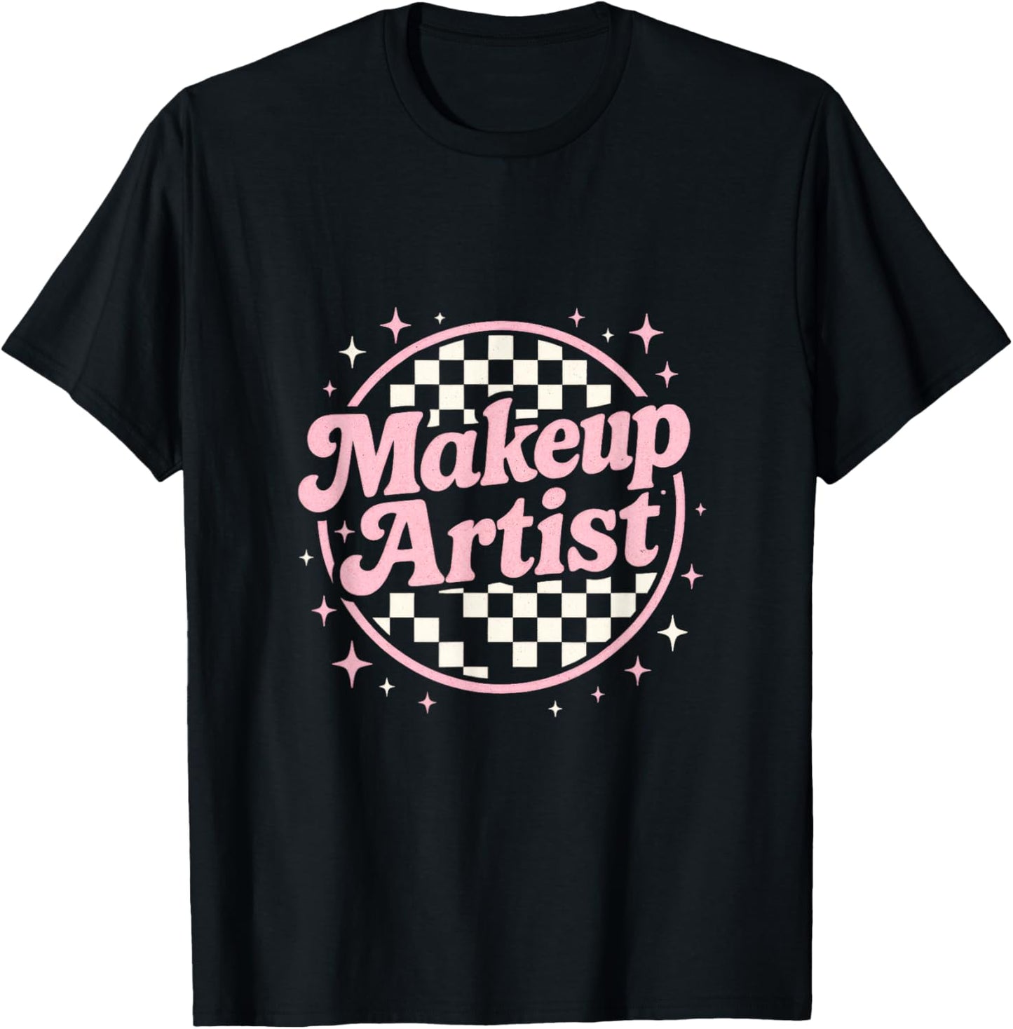 Makeup Artist - Vintage Retro Cosmetology MUA T-Shirt - T-Shirt | Black