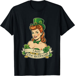 I Am The Redhead Dibs On The Red Head T-Shirt - T-Shirt | Black