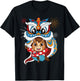 Cute Chinese Luna New Year 2026 Horse Lion Dance Zodiac T-Shirt - T-Shirt | Black