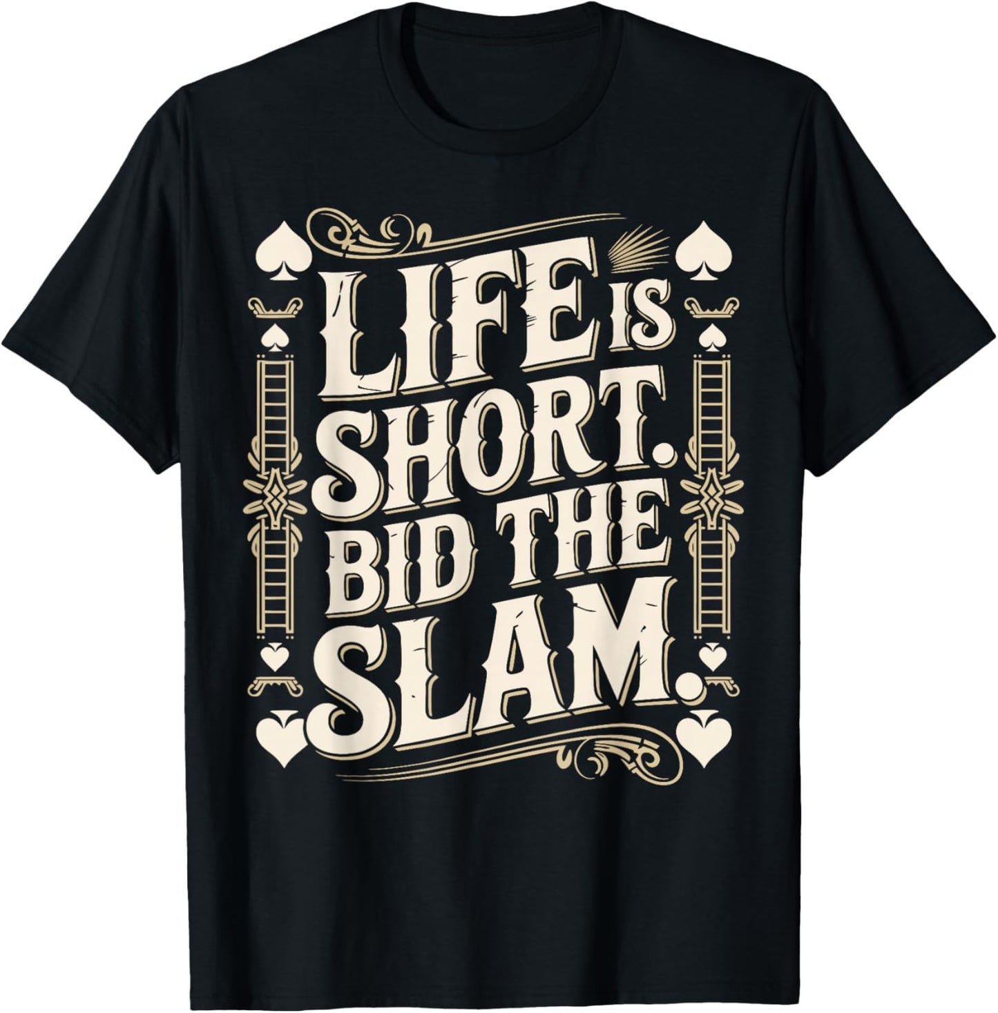 Bridge Player Life Contract Bridge T-Shirt - T-Shirt | Black