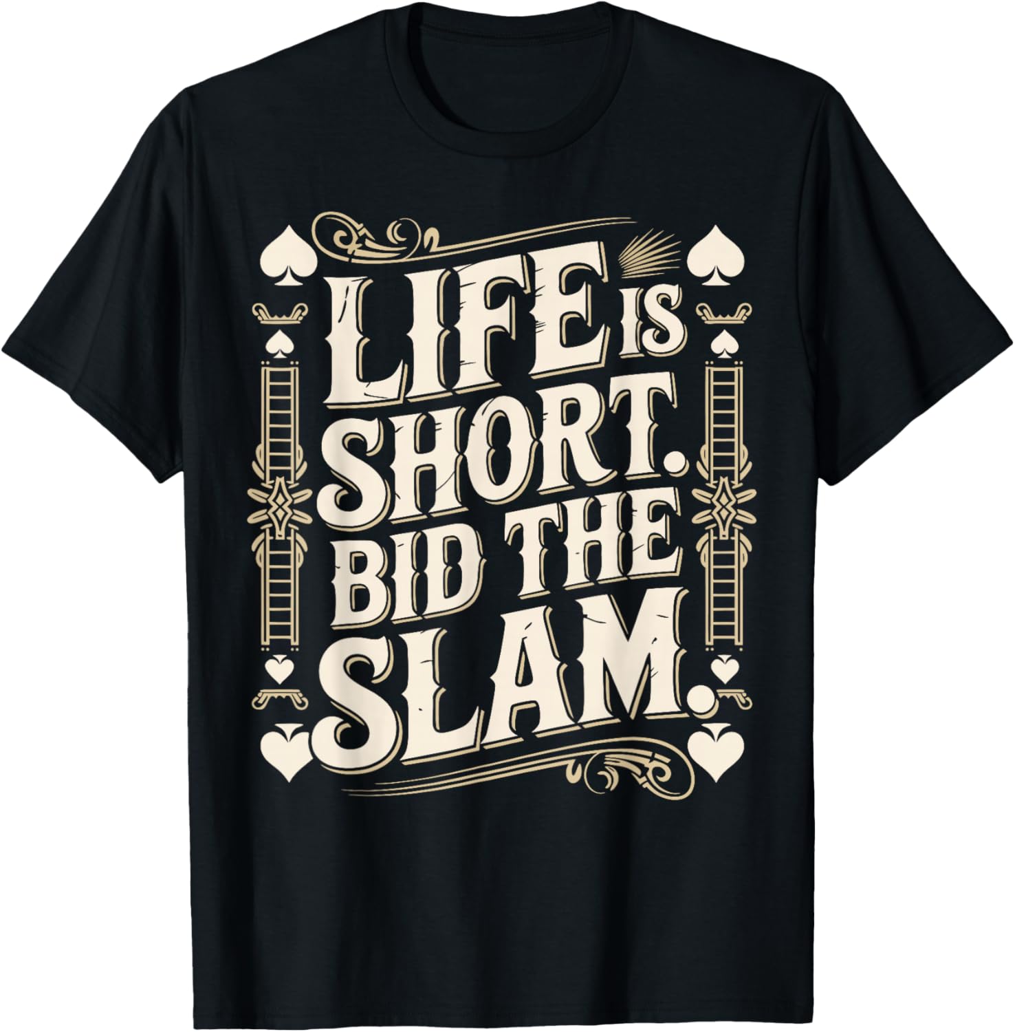 Bridge Player Life Contract Bridge T-Shirt - T-Shirt | Black