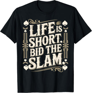 Bridge Player Life Contract Bridge T-Shirt - T-Shirt | Black