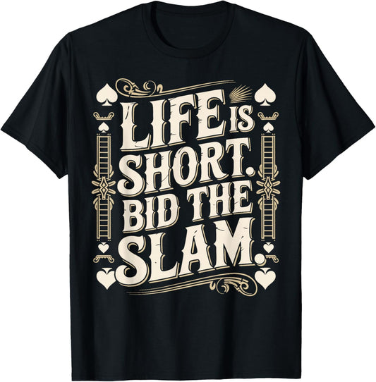 Bridge Player Life Contract Bridge T-Shirt - T-Shirt | Black
