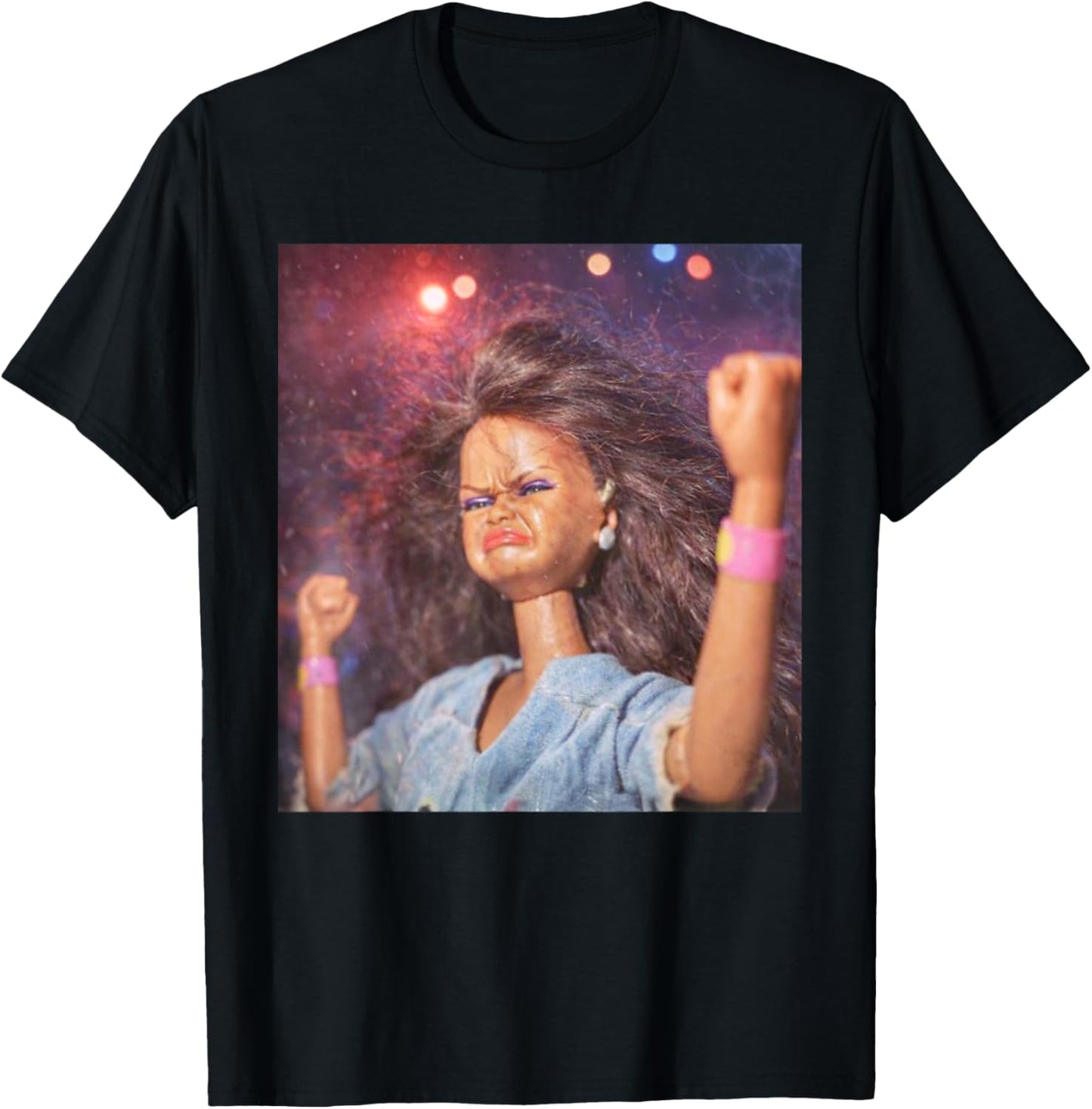 Funny Doll Party Meme Doll Face Meme T-Shirt - T-Shirt | Black