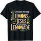 Life Gave Me Some Lemons Jesus Christian Cross Bible T-Shirt - T-Shirt | Black