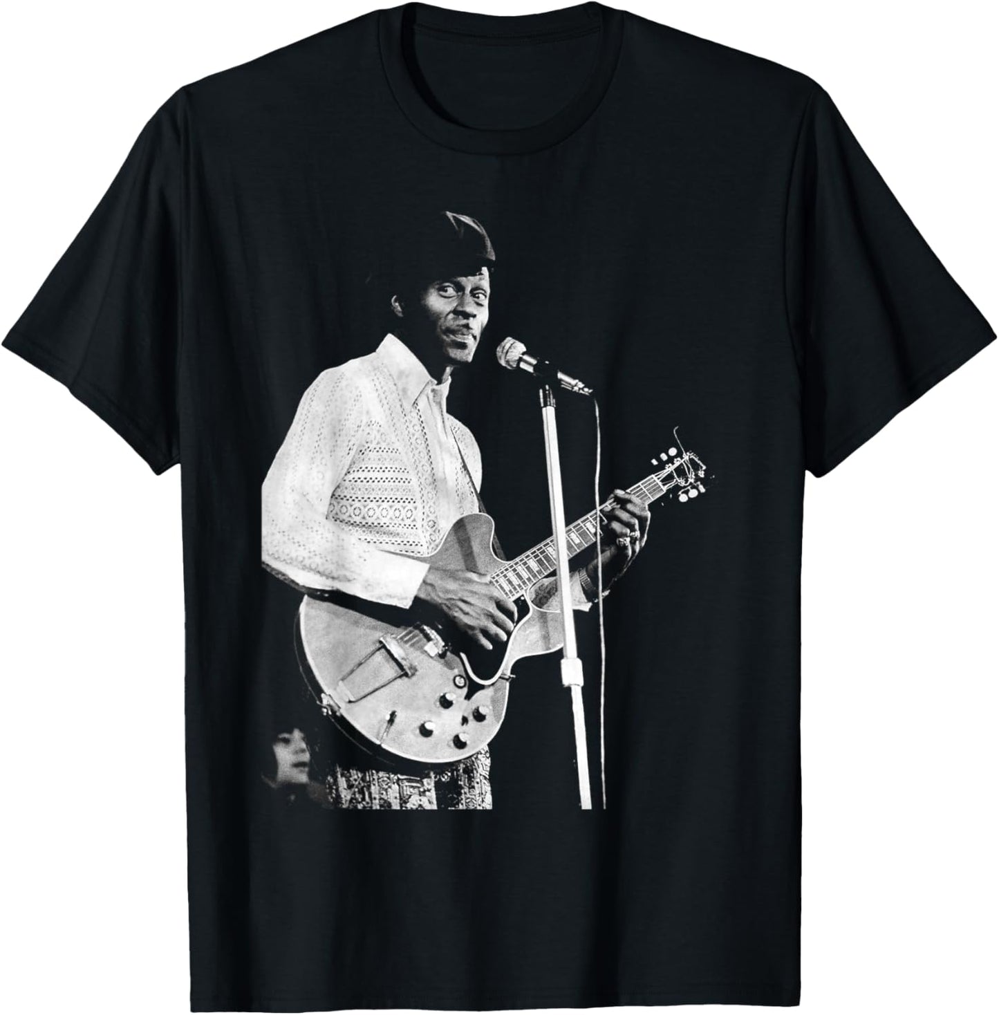Chuck Berry Rock N Roll Guitar Legend 1973 T-Shirt - T-Shirt | Black
