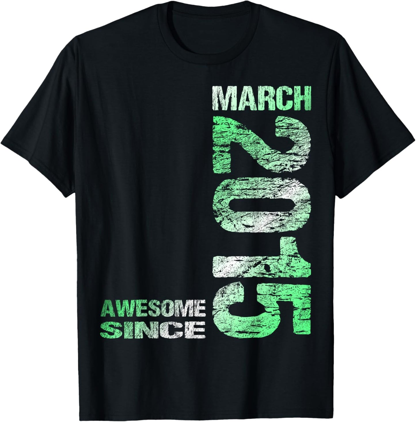 Awesome Since March 2015 Vintage 11. Birthday T-Shirt - T-Shirt | Black
