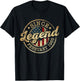 Legend Since February 1965 Vintage 61st Birthday Classic T-Shirt - T-Shirt | Black