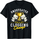 Undefeated Toilet Clogging Champ - Bathroom Plunger Humor T-Shirt - T-Shirt | Black