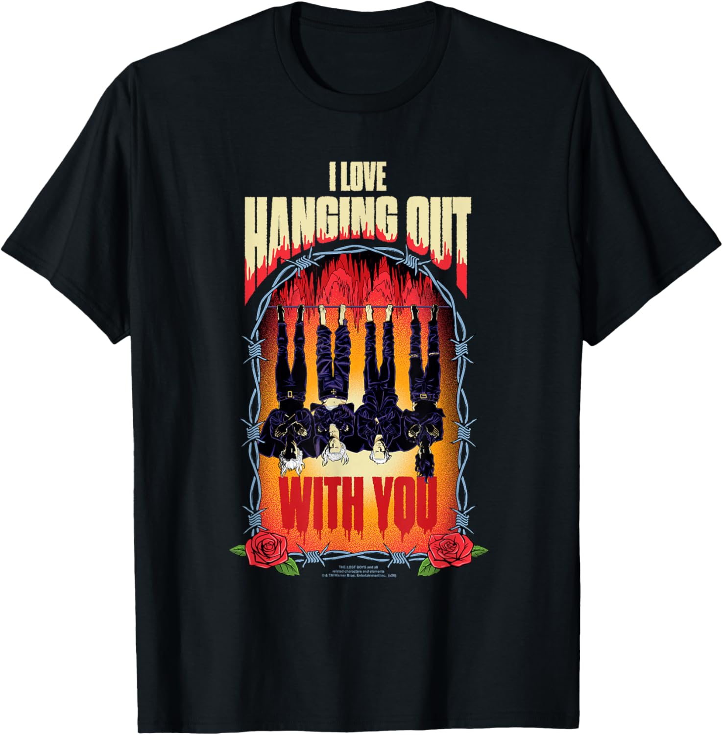 Lost Boys Love Hanging Out with You Valentine's Day Movie T-Shirt - T-Shirt | Black