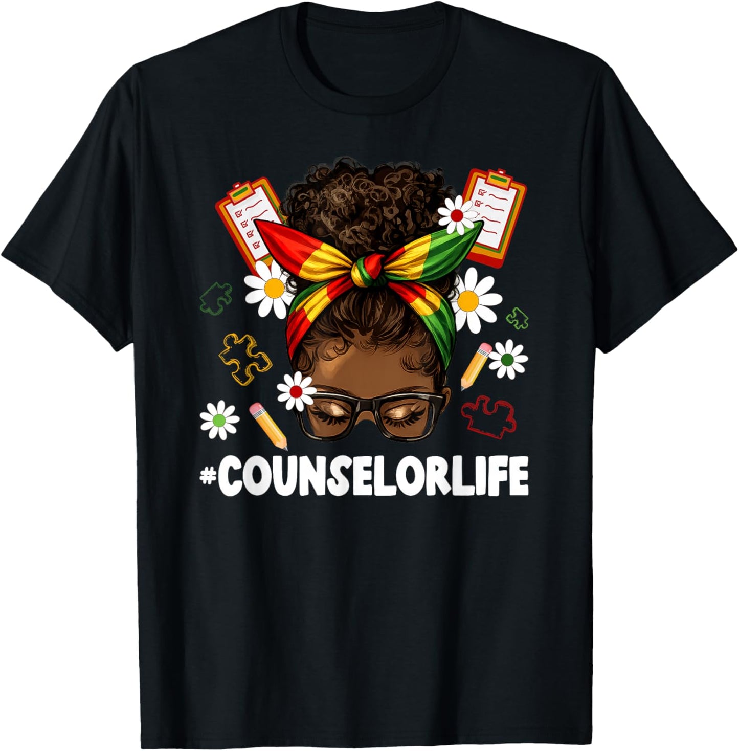 Black Counselor Life African American Counselors T-Shirt - T-Shirt | Black