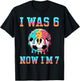 I was 6 Now I'm 7 Soccer Boys 7th Birthday Theme Girls Kids T-Shirt - T-Shirt | Black