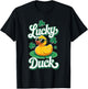 Lucky Duck St Patrick's Day Rubber Ducky T-Shirt - T-Shirt | Black