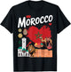 Morocco Flag Outfit Idea for Kids Maroc Moroccan Themed T-Shirt - T-Shirt | Black