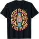 Glow with The Flow Lava Lamp Psychedelic Retro Style T-Shirt - T-Shirt | Black