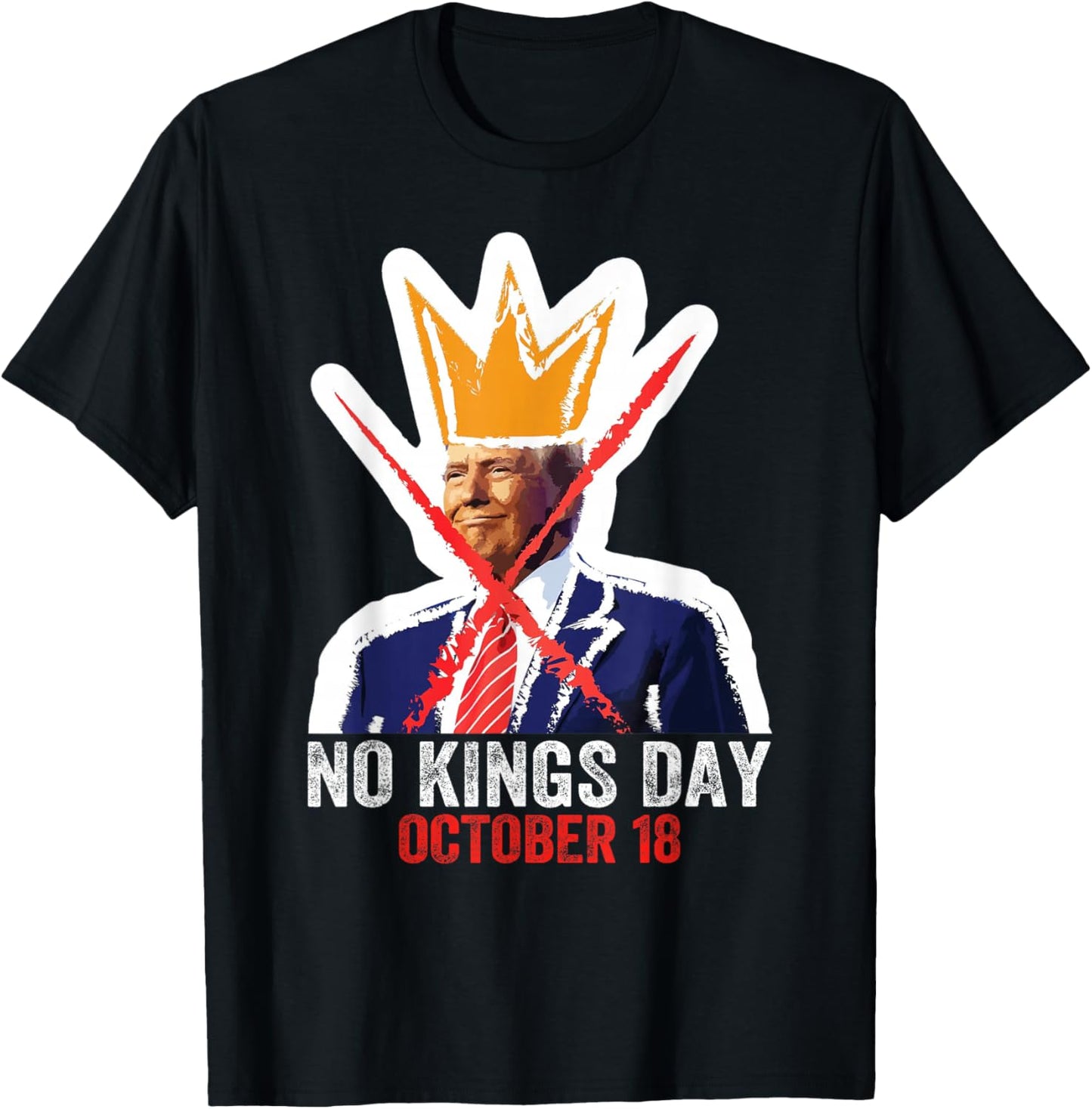 No Kings Shirt Men Women No Kings T-Shirt - T-Shirt | Black