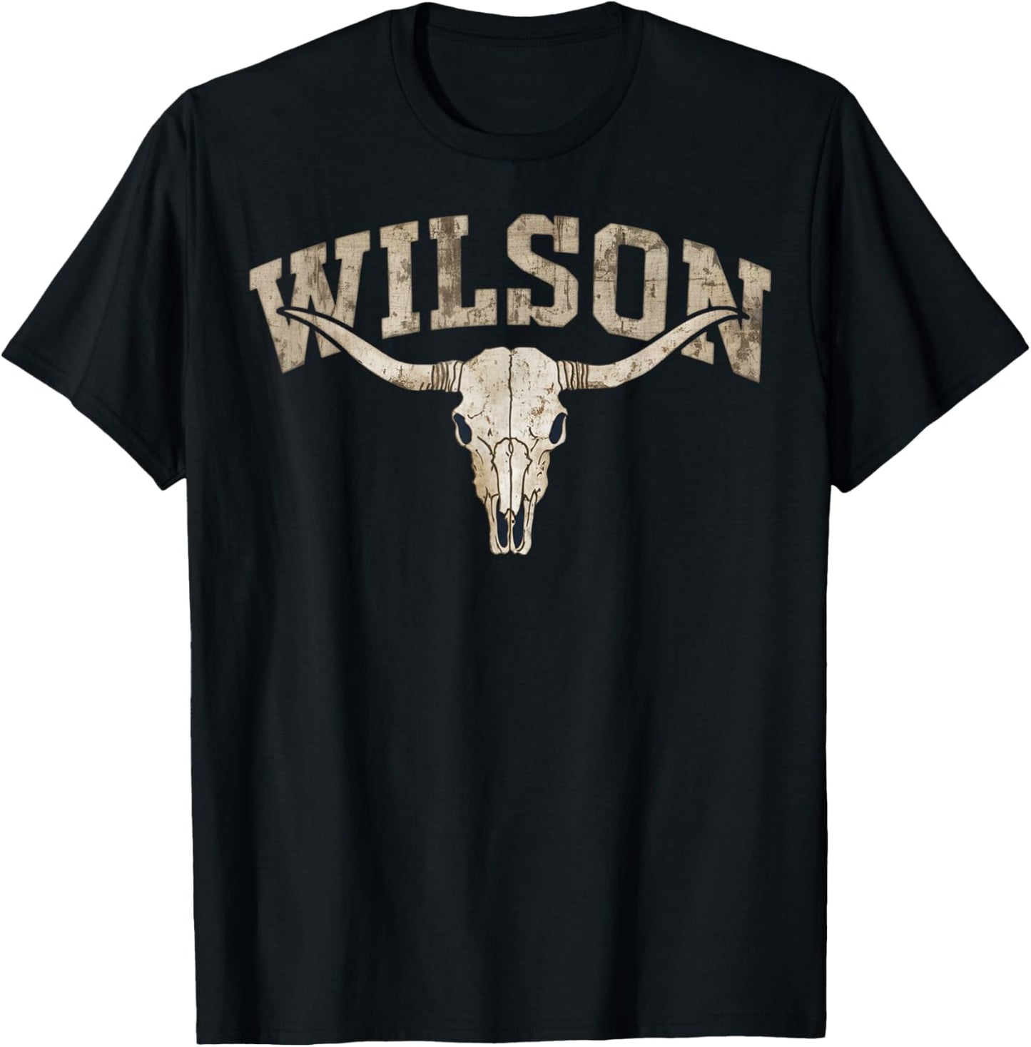 Vintage Wilson Name T-Shirt - T-Shirt | Black