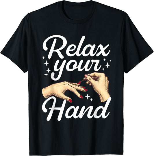 Cool Nail Tech Art Girl Manicurist Nail Technician T-Shirt - T-Shirt | Black
