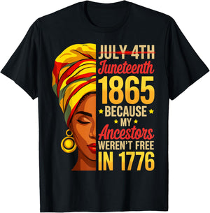 Juneteenth 1865 African American Women Black History Month T-Shirt - T-Shirt | Black