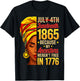 Juneteenth 1865 African American Women Black History Month T-Shirt - T-Shirt | Black