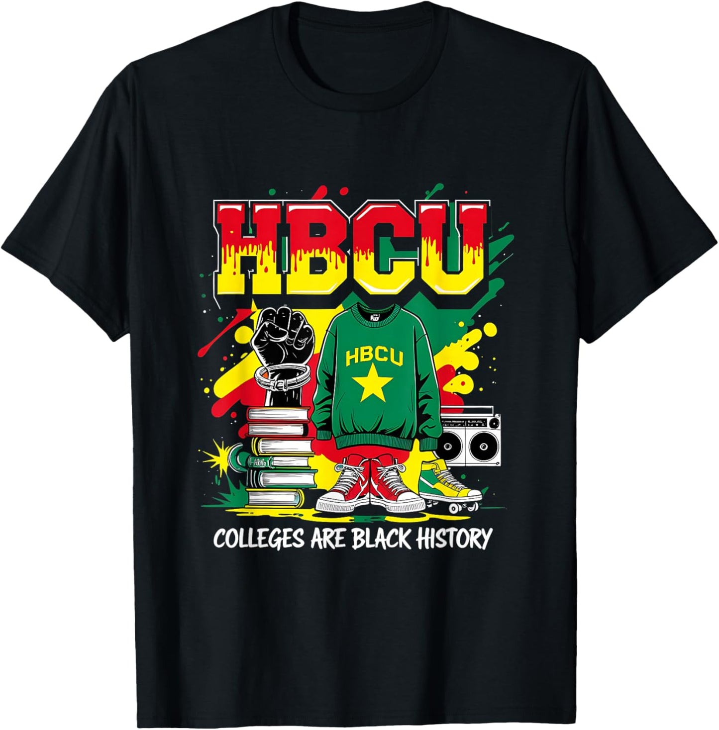 African American HBCU Colleges Black History Students T-Shirt - T-Shirt | Black