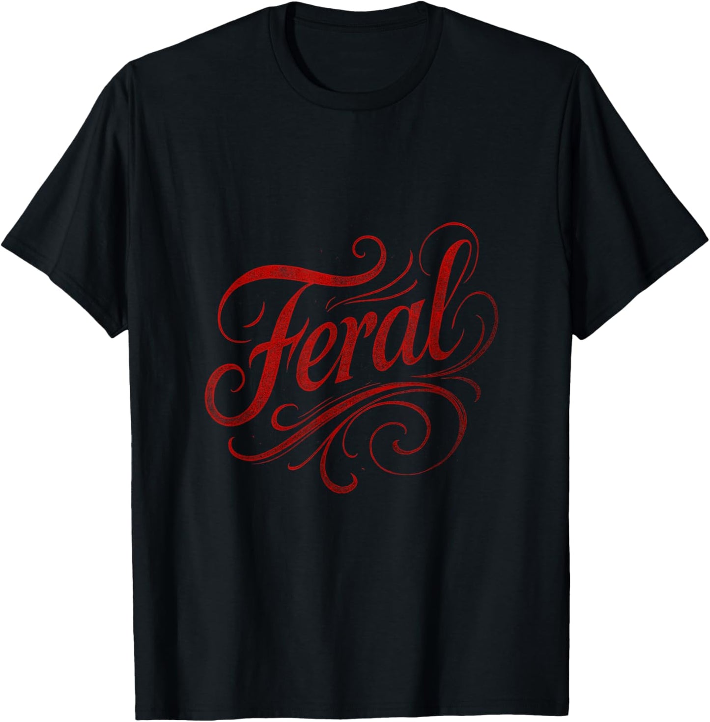 Feral - Vintage Gothic T-Shirt - T-Shirt | Black