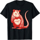 Funny Opossum Absolutely Not Valentine Graphic T-Shirt - T-Shirt | Black
