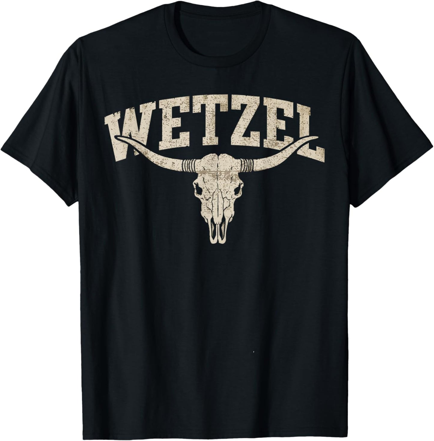 Vintage Retro Wetzel Name Pride Gift Women Kid T-Shirt - T-Shirt | Black
