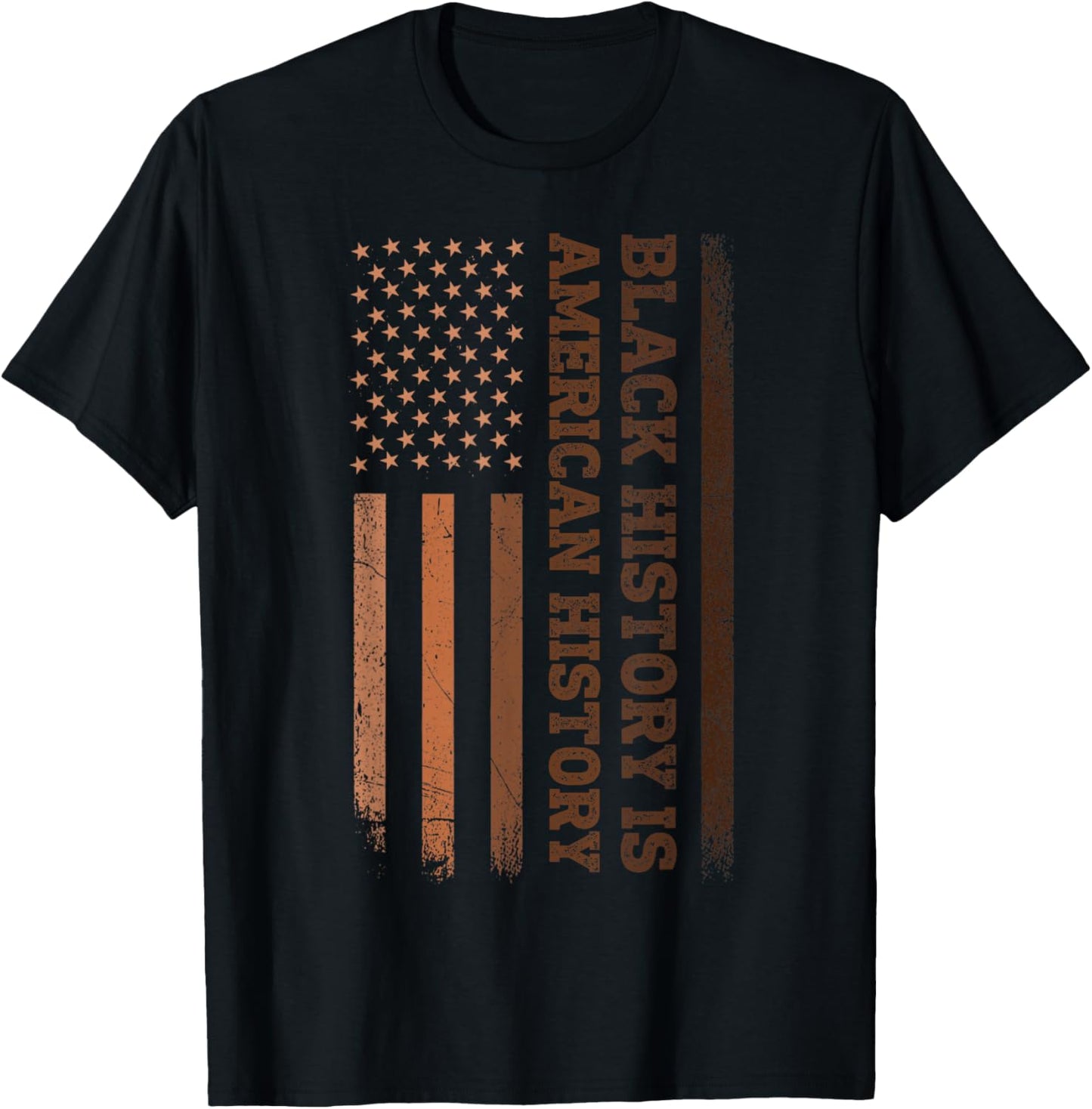 Black History is American History Melanin Flag Black Pride T-Shirt - T-Shirt | Black