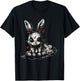 Creepy Kawaii Bunny Anti Valentine’s Day Goth Cupid Grunge T-Shirt - T-Shirt | Black