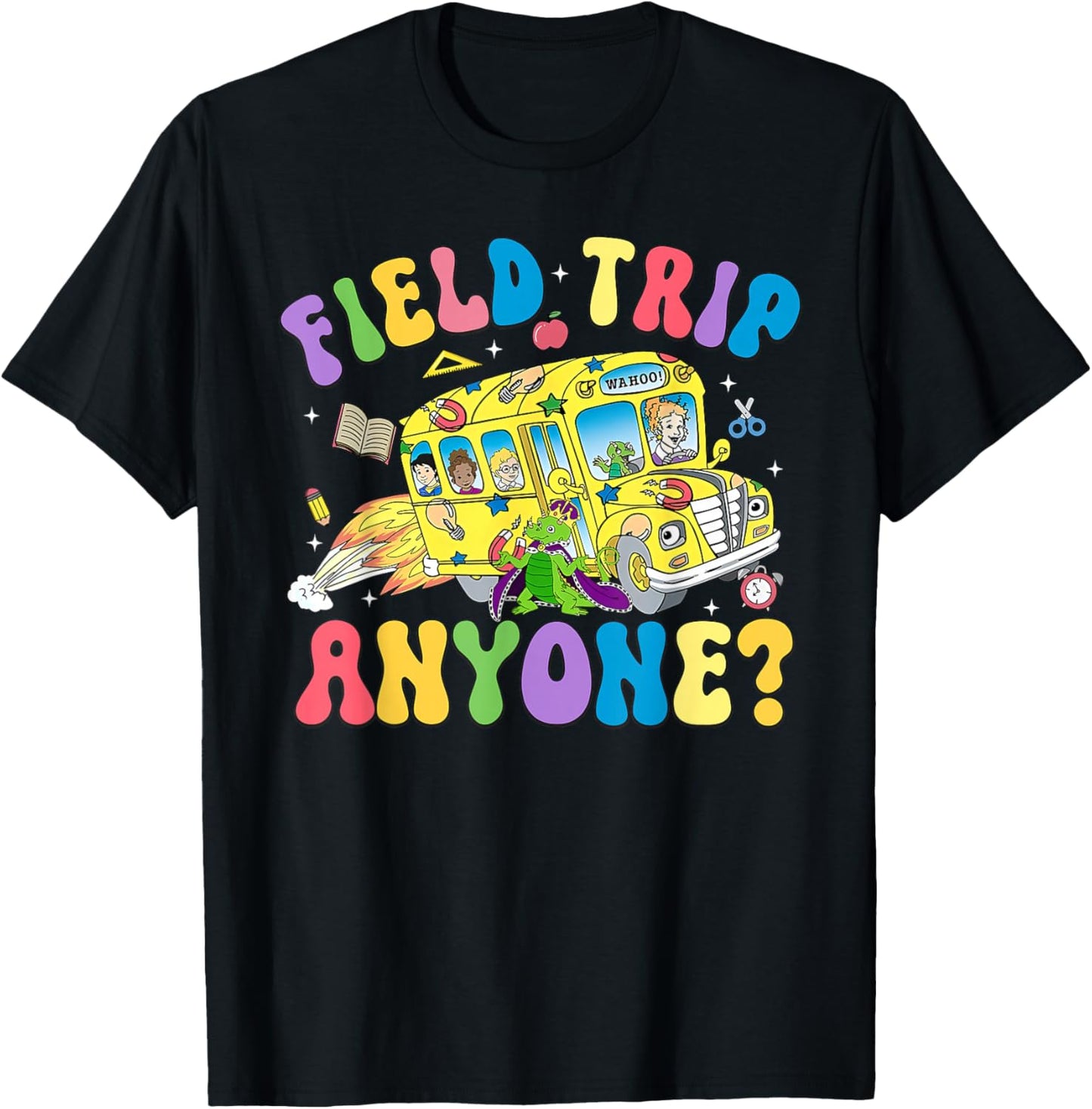 Field Trip Anyone? Field Day Let The Games Begin Fun Day T-Shirt - T-Shirt | Black