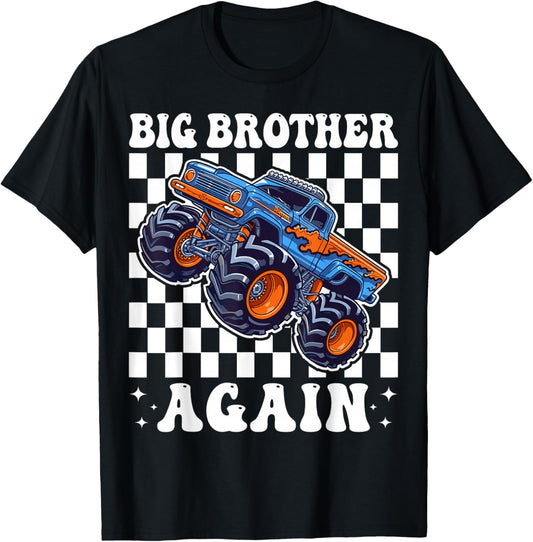 Big Brother Again 2026 Announcement Monster Truck Boys Boy T-Shirt - T-Shirt | Black