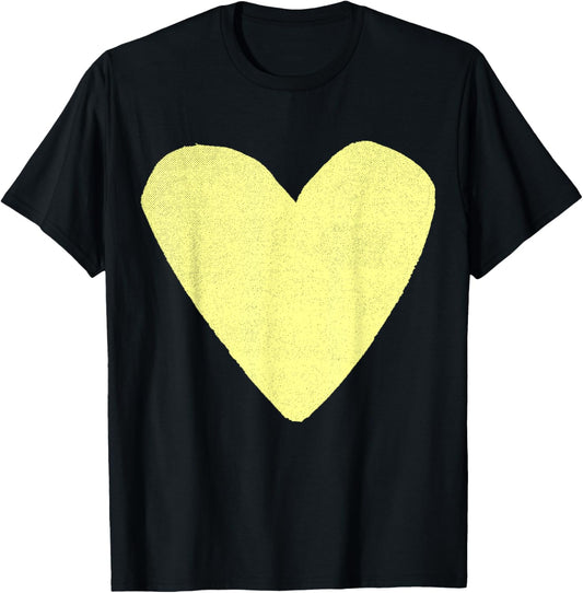 Boho Tops Valentines Day Cute Girls Pastel Yellow T-Shirt - T-Shirt | Black