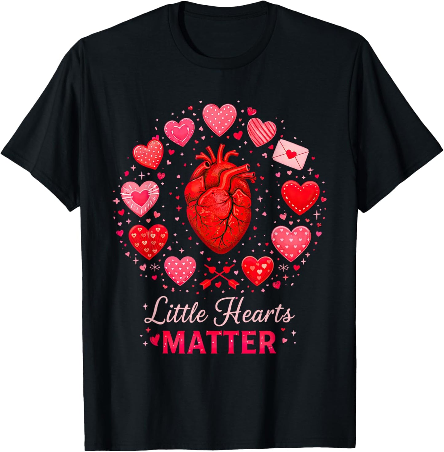 CHD Warrior Congenital Heart Defects Little Hearts A Matter T-Shirt - T-Shirt | Black