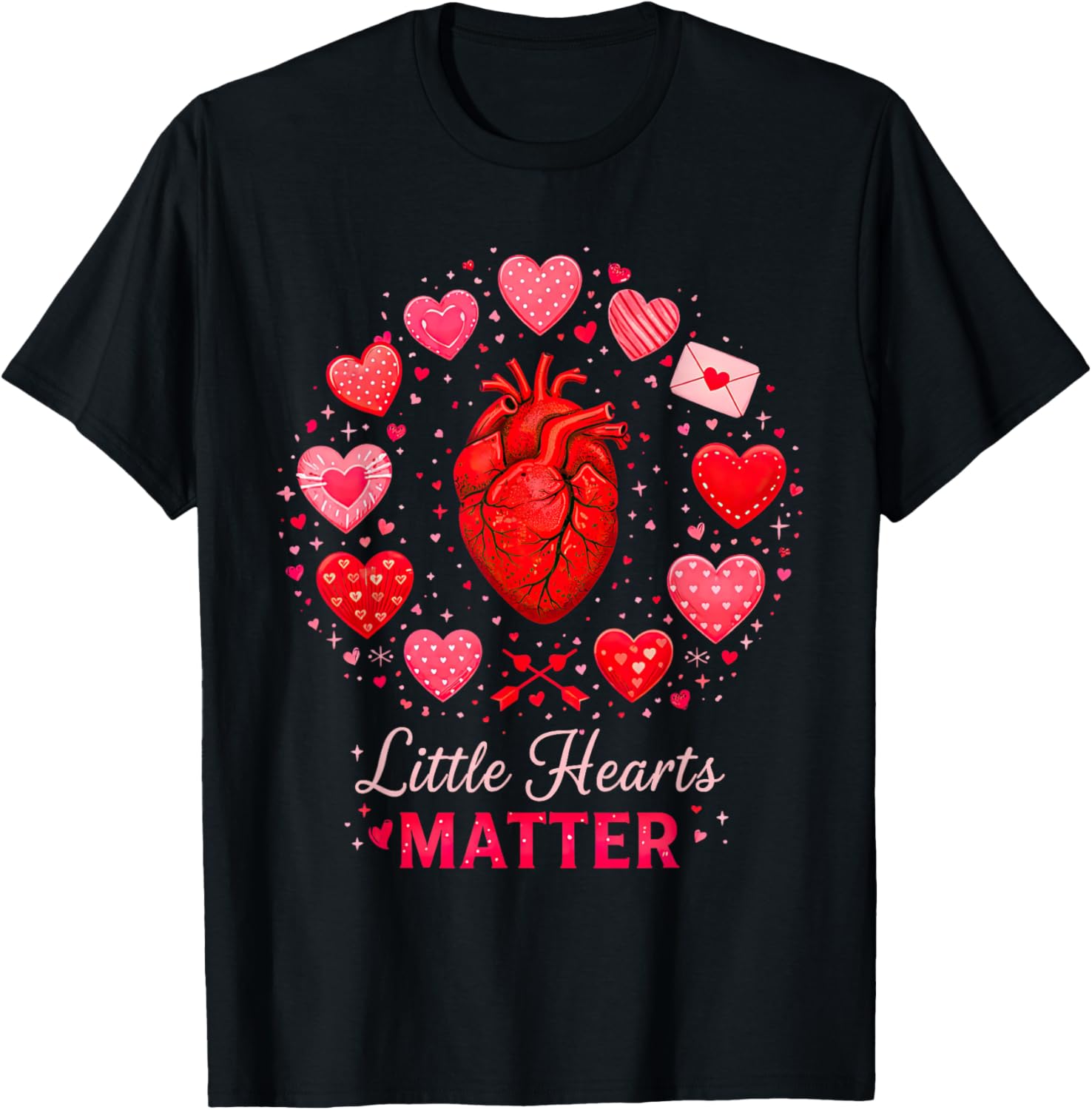 CHD Warrior Congenital Heart Defects Little Hearts A Matter T-Shirt - T-Shirt | Black