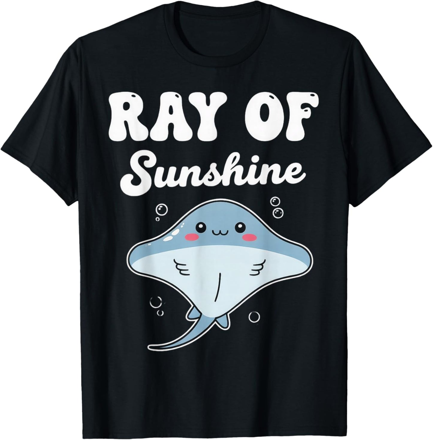 Ray of Sunshine Stingray Sea Ocean Stingray Animal Manta Ray T-Shirt - T-Shirt | Black
