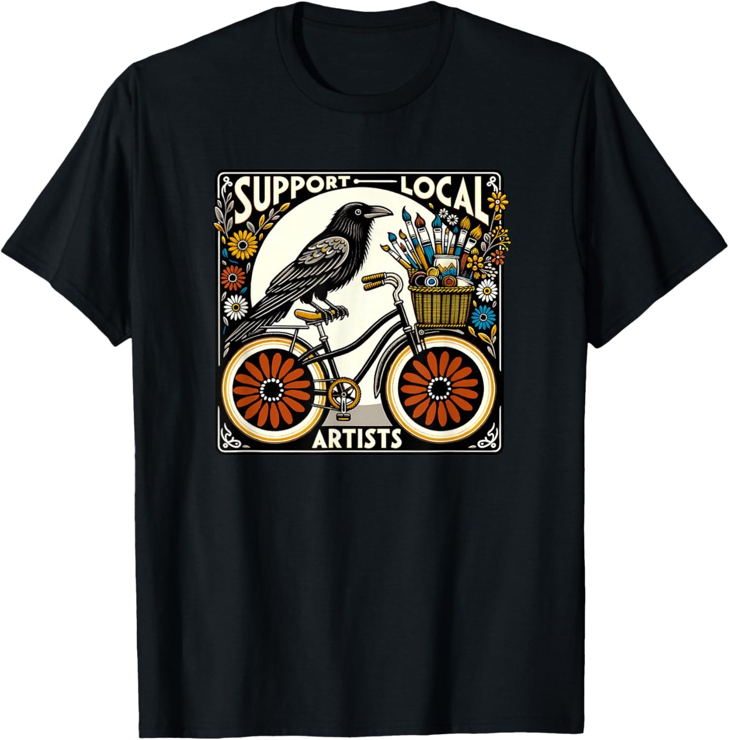 Support Local Artists T-Shirt - T-Shirt | Black