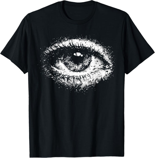 Cyber Goth y2k Occult Eye Aesthetic Dark Art Vintage 2000s T-Shirt - T-Shirt | Black