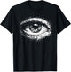 Cyber Goth y2k Occult Eye Aesthetic Dark Art Vintage 2000s T-Shirt - T-Shirt | Black