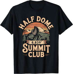 Half Dome Summit Club Shirt Hiking T-Shirt - T-Shirt | Black