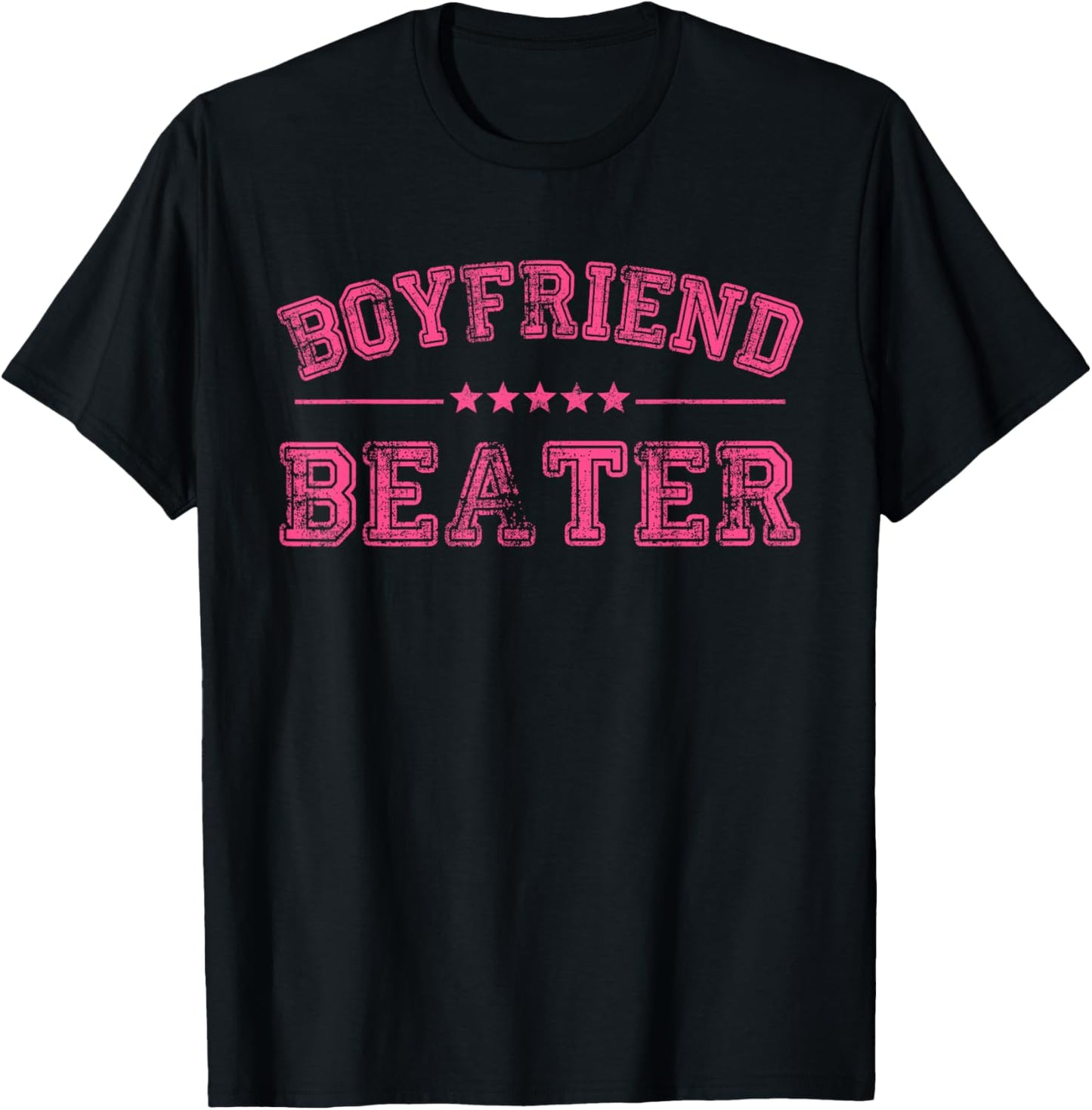 Boyfriend Beater Funny Design T-Shirt - T-Shirt | Black